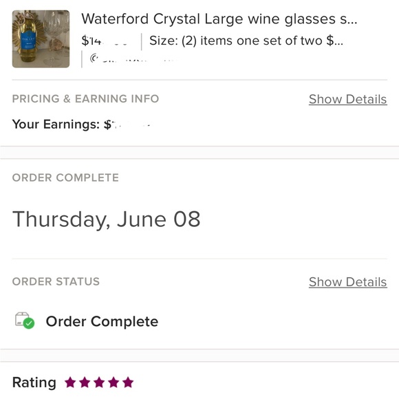 Poshmark 5 star suggested seller: see my high end designer items sales/ ratings - Picture 13 of 15